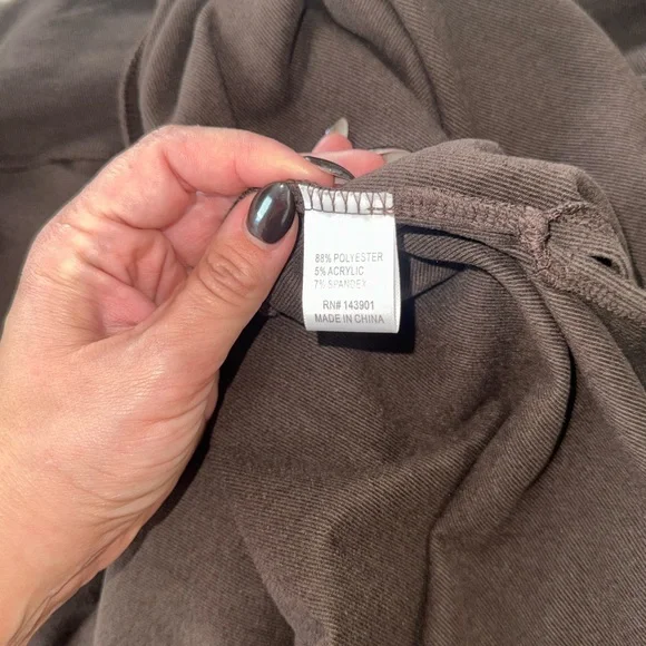 Coco + Carmen Brown Knit Sleeveless Hooded Cardigan - Picture 3 of 7